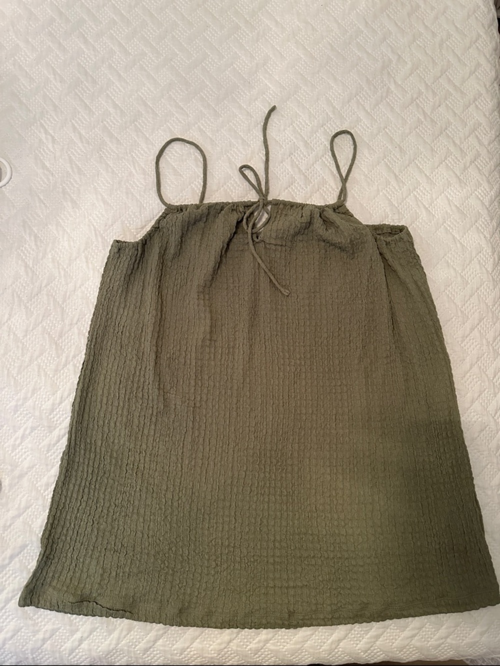 Sage Green Women's Spaghetti Strap Shift Dress